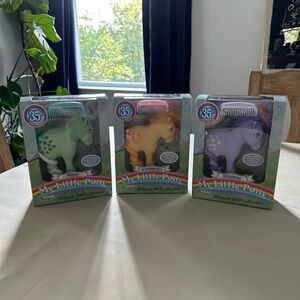 Lot of 3 My Little Pony Original 1983 Collection 35th Anniversary brand new